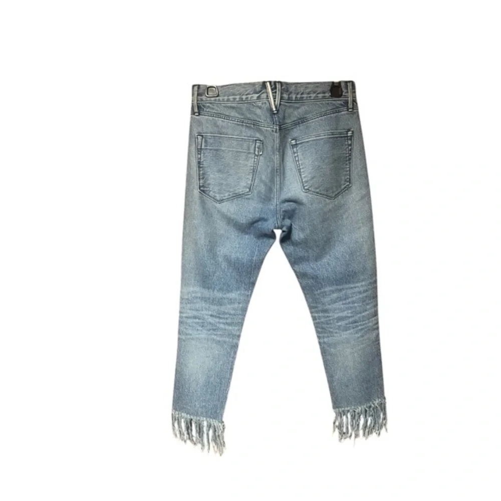 3x1 Straight Cropped Fringe Jeans - Picture 3 of 5
